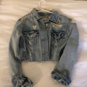 Garage Cropped Jean Jacket